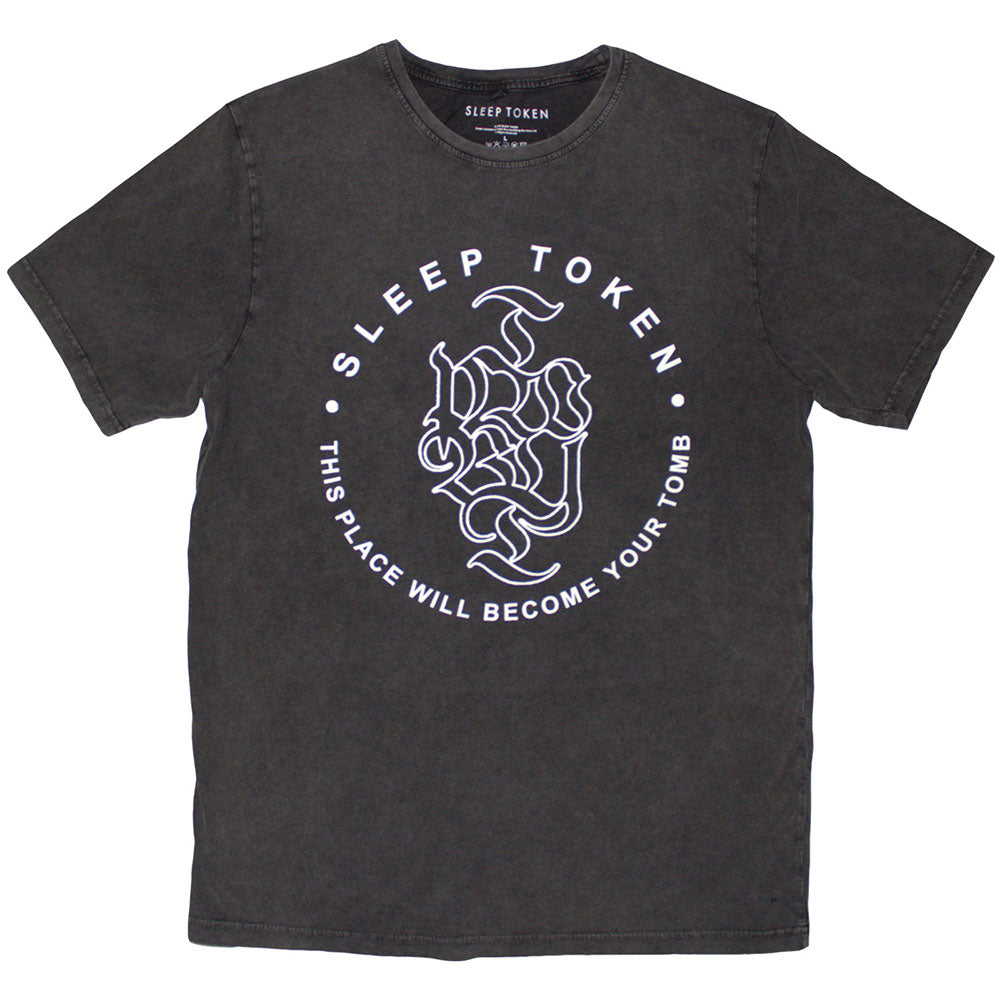 SLEEP TOKEN Stone Wash T-Shirt, Tomb