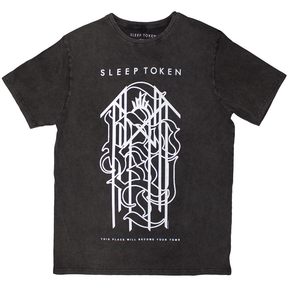 SLEEP TOKEN Stone Wash T-Shirt, Tomb Sigil