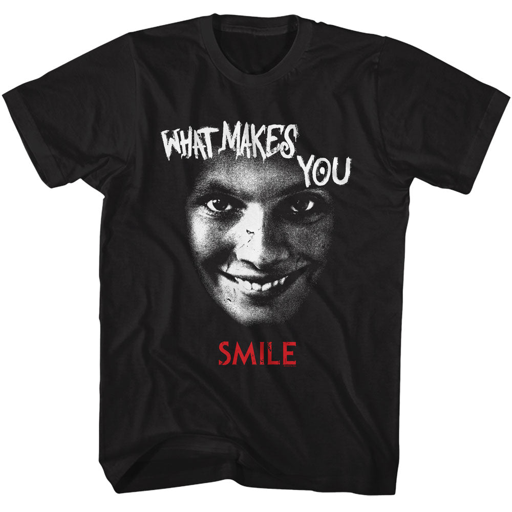 SMILE Eye-Catching T-Shirt, WHAT MAKES YOU