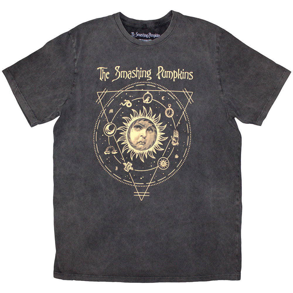 THE SMASHING PUMPKINS Stone Wash T-Shirt, Celestian SUn