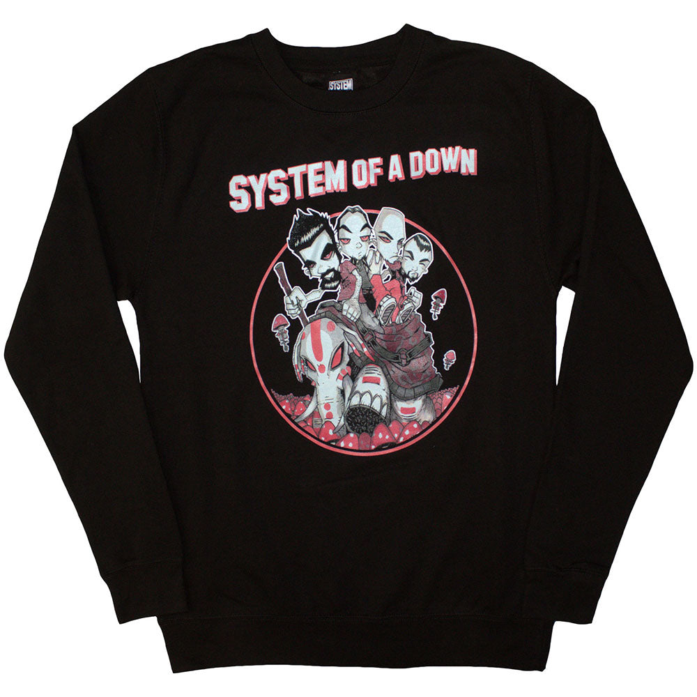 SYSTEM OF A DOWN Attractive Sweatshirt, Mushroom People