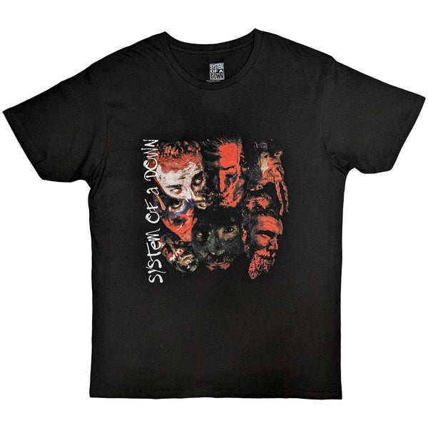SYSTEM OF A DOWN Attractive T-Shirt, Painted Faces