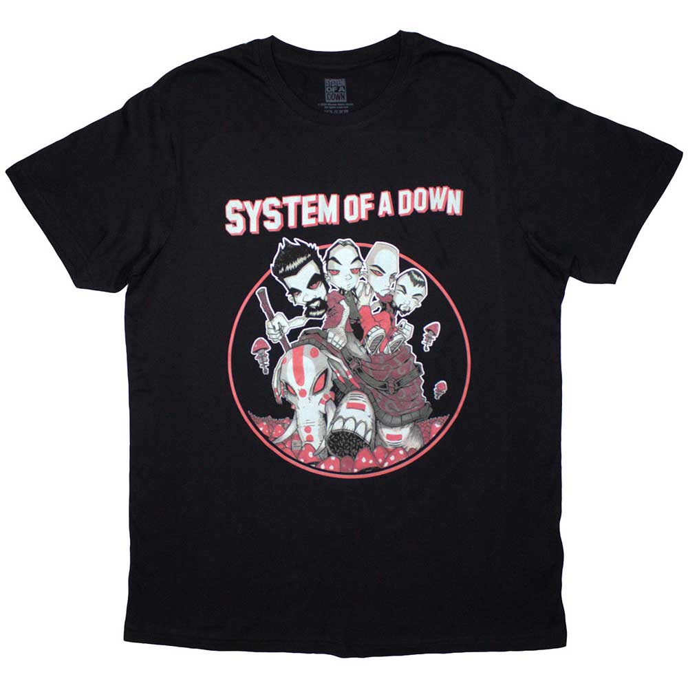 SYSTEM OF A DOWN Attractive T-Shirt, Mushroom People