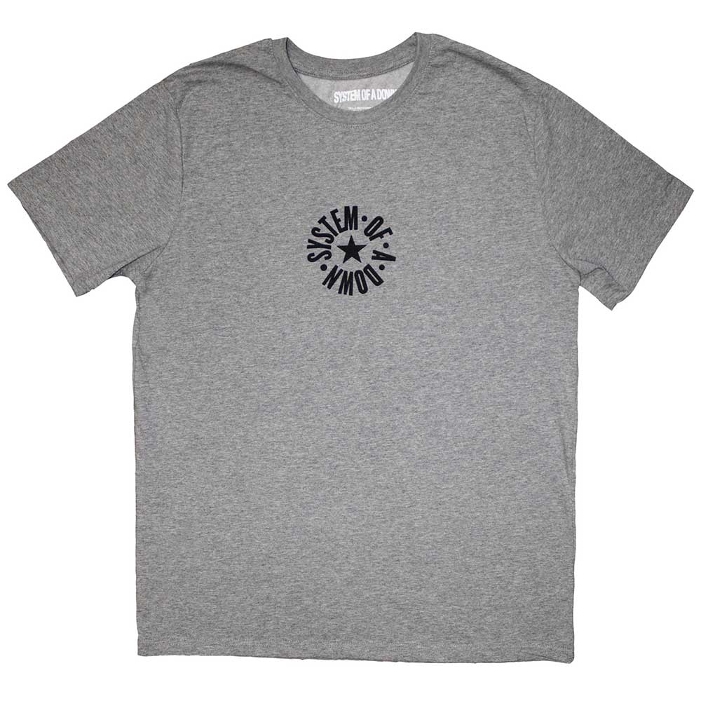 SYSTEM OF A DOWN Attractive T-shirt, Mini Circle Logo