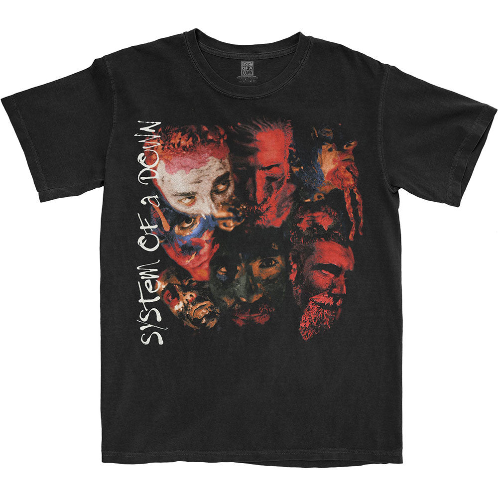 SYSTEM OF A DOWN Attractive T-Shirt, Painted Faces