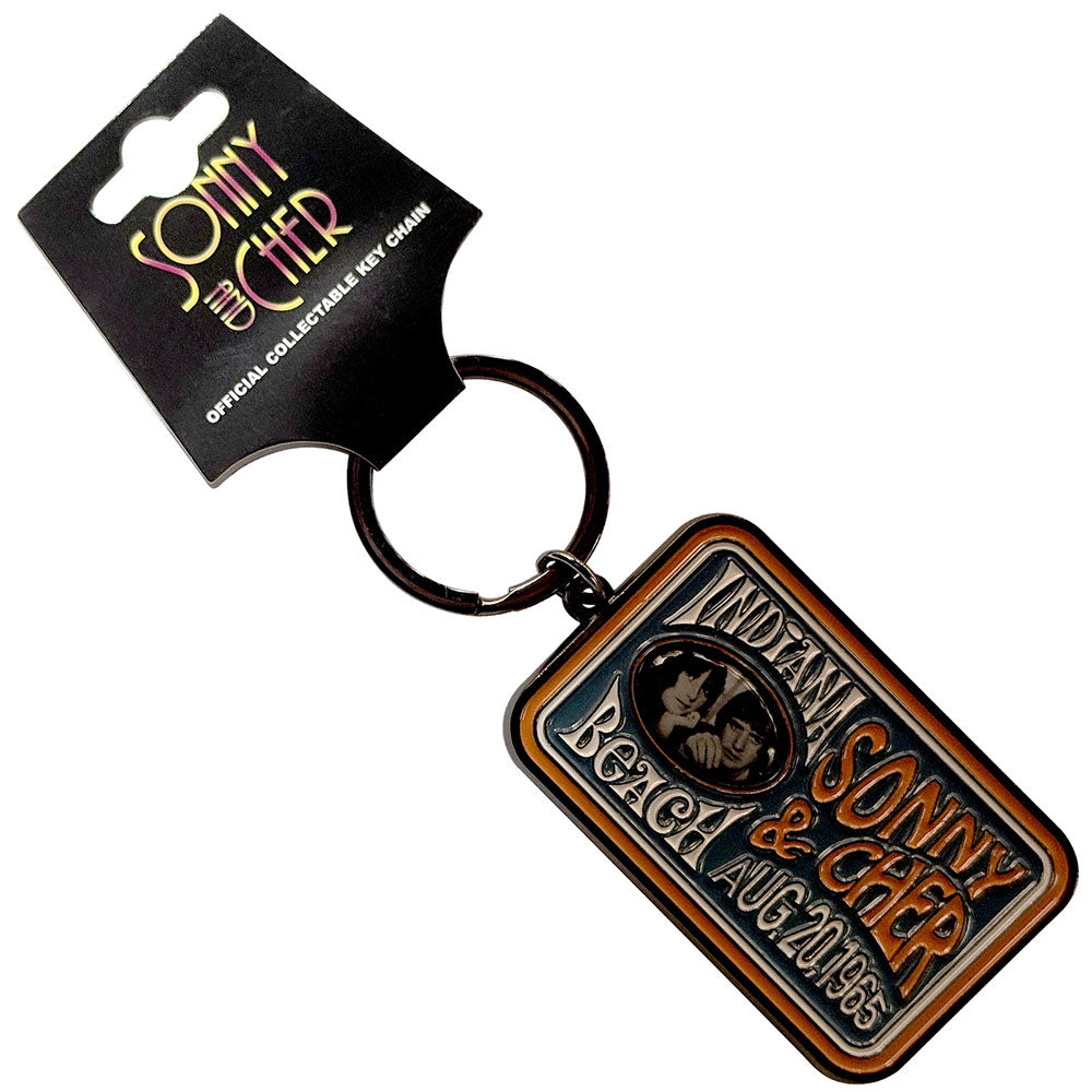SONNY &amp; CHER Keychain, Indiana Beach