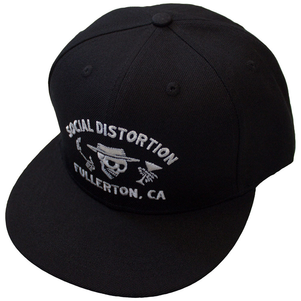 SOCIAL DISTORTION Snapback Cap, Fullerton Skelly
