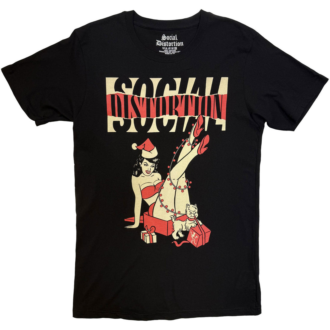 SOCIAL DISTORTION Attractive T-Shirt, Pin Up Holiday