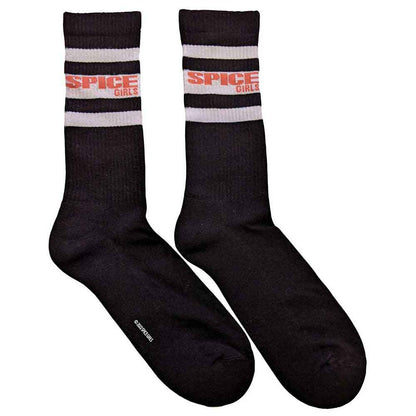 THE SPICE GIRLS Unisex Ankle Socks, Logo &amp; Stripes