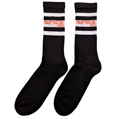 THE SPICE GIRLS Unisex Ankle Socks, Logo &amp; Stripes