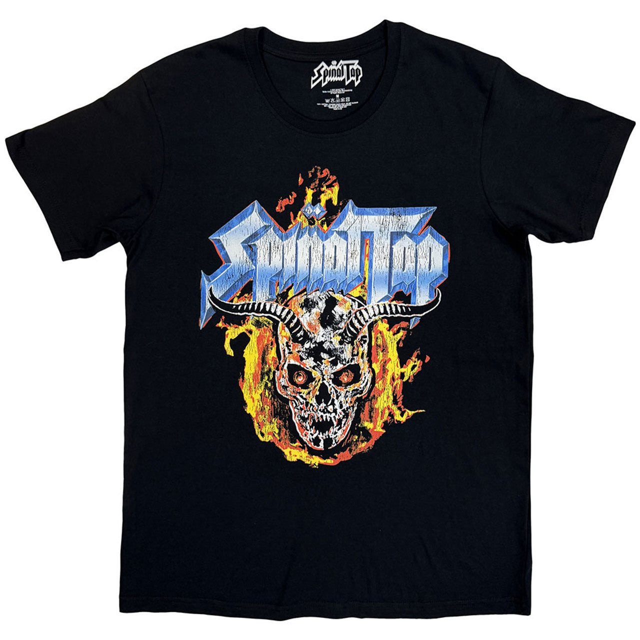 SPINAL TAP Attractive T-Shirt, Flame Skull