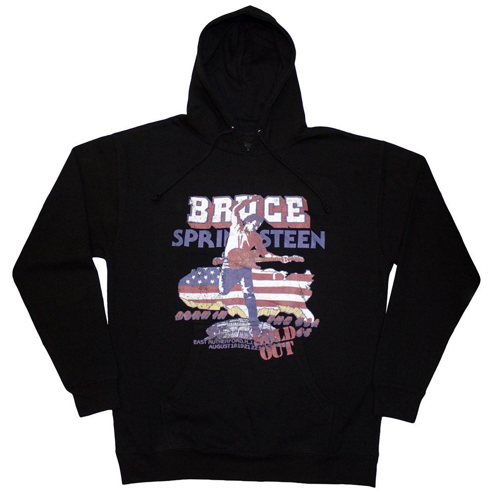 BRUCE SPRINGSTEEN Attractive Hoodie, Born In The USA &