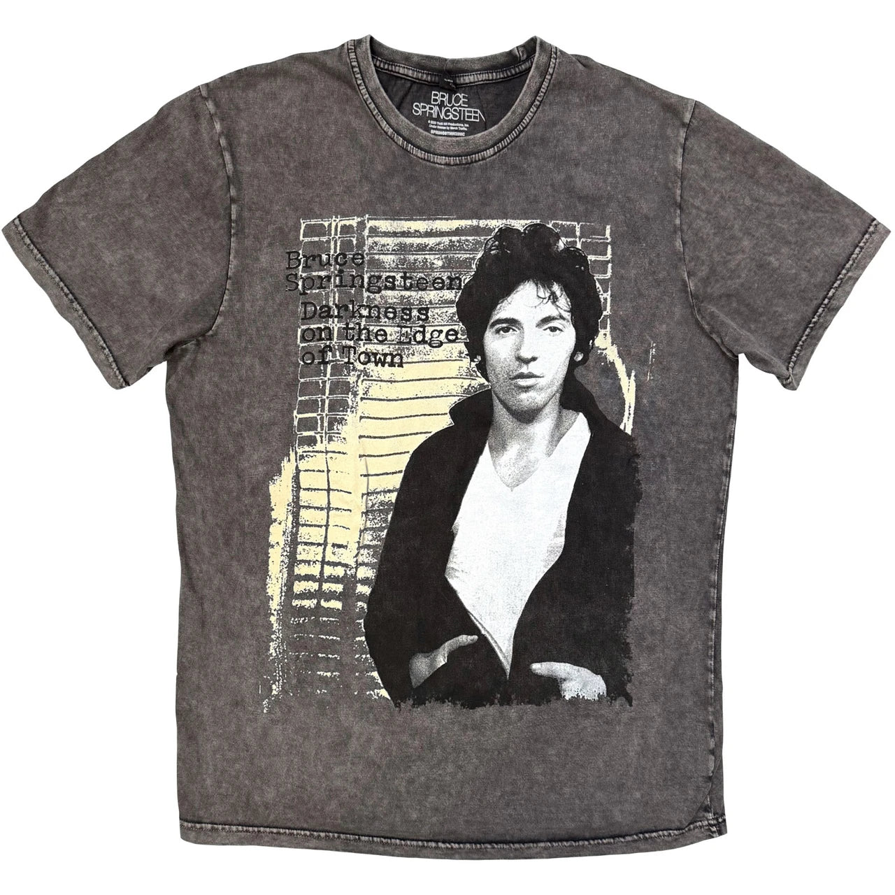 BRUCE SPRINGSTEEN Stone Wash T-Shirt, Darkness on the Edge of Town
