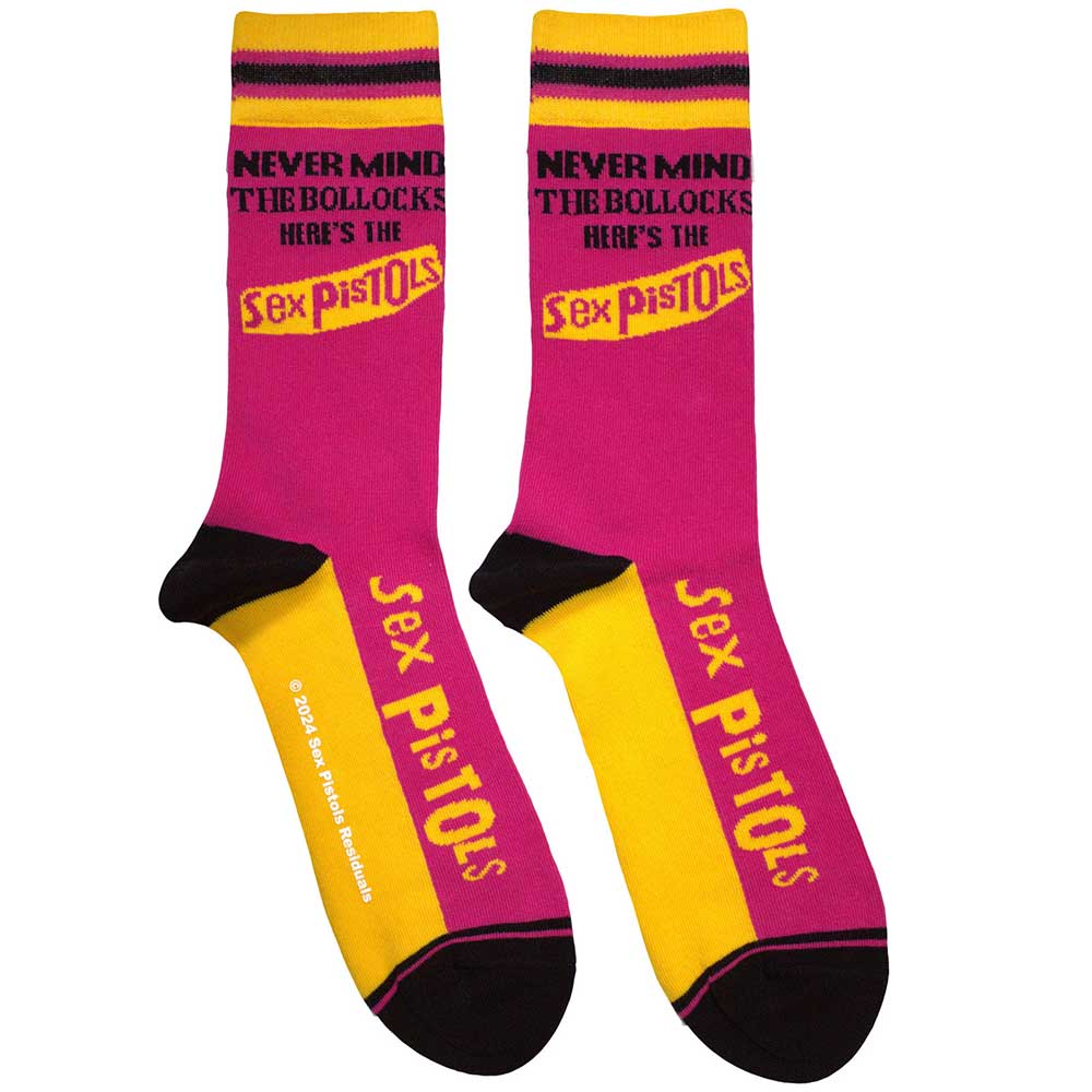 THE SEX PISTOLS Unisex Ankle Socks, Never Mind The Bollocks Stripes