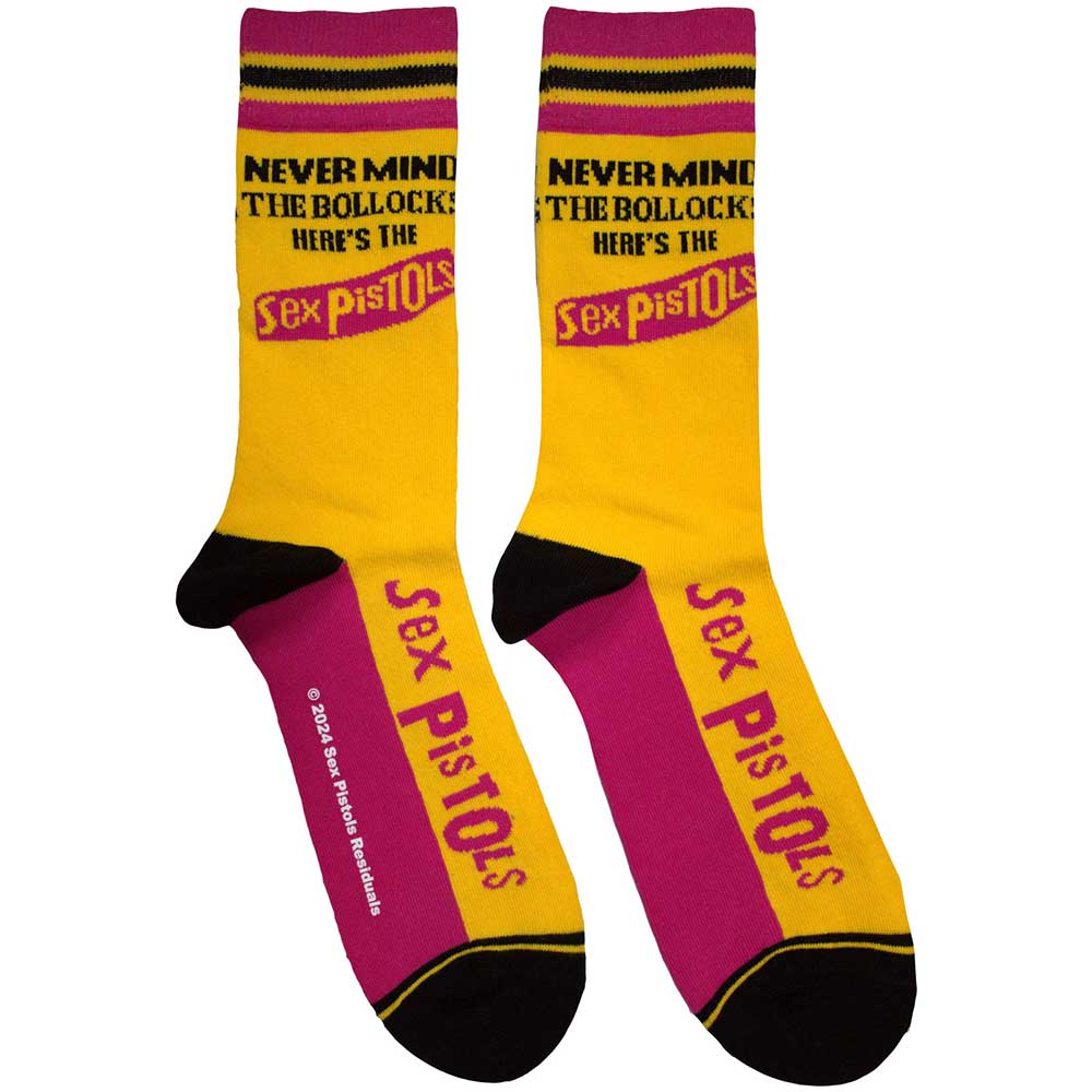 THE SEX PISTOLS Unisex Ankle Socks, Never Mind The Bollocks Stripes