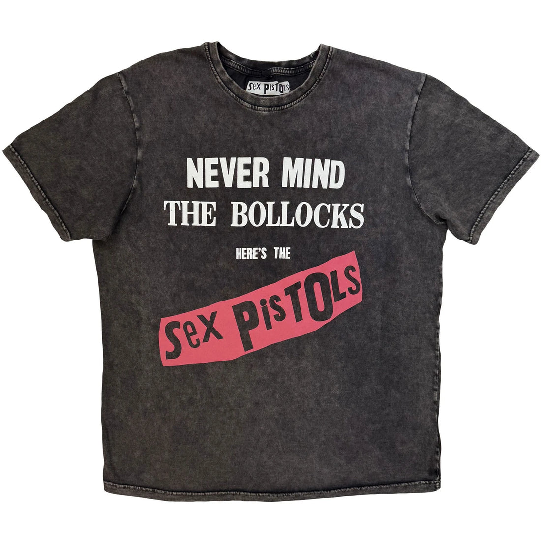 THE SEX PISTOLS Stone Wash T-Shirt, Never Mind The Bollocks
