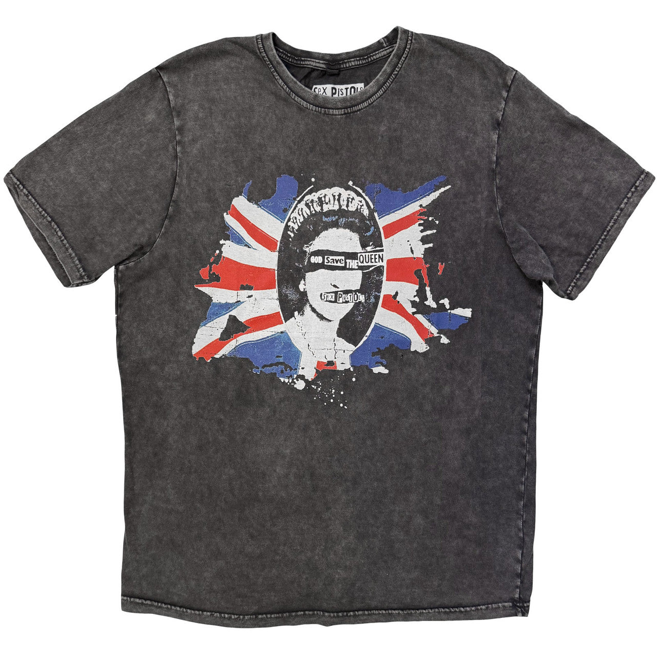 THE SEX PISTOLS Stone Wash T-Shirt, God Save The Queen