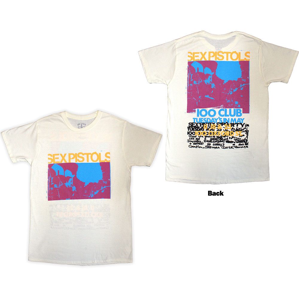 THE SEX PISTOLS Attractive T-Shirt, 100 Club
