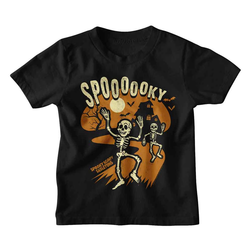 SPOOKY SCARY SKELETONS Eye-Catching T-Shirt, SPOOKY PATH