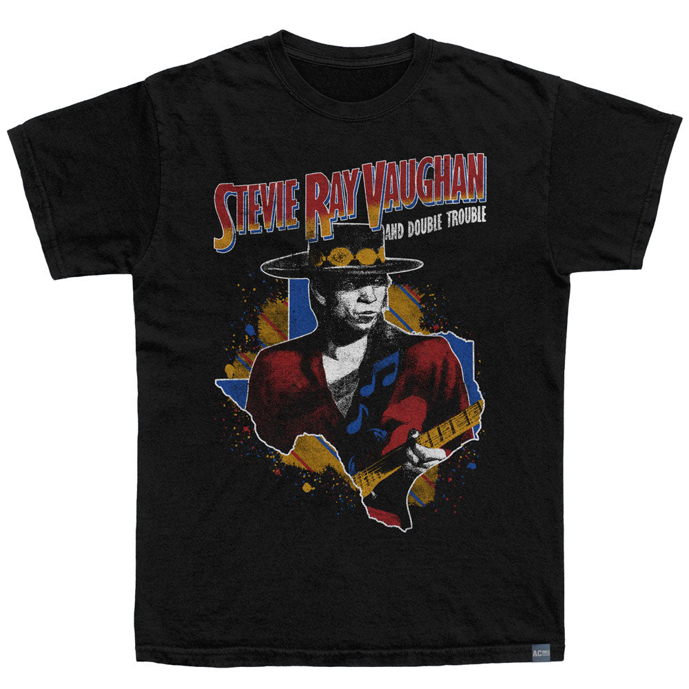 STEVIE RAY VAUGHAN Made in USA T-Shirt, With Guitar