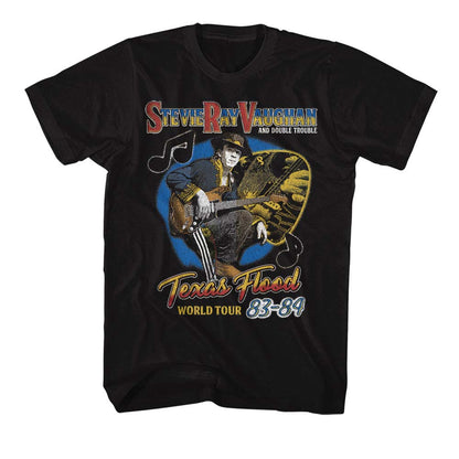 STEVIE RAY VAUGHAN Eye-Catching T-Shirt, Texas Flood Tour