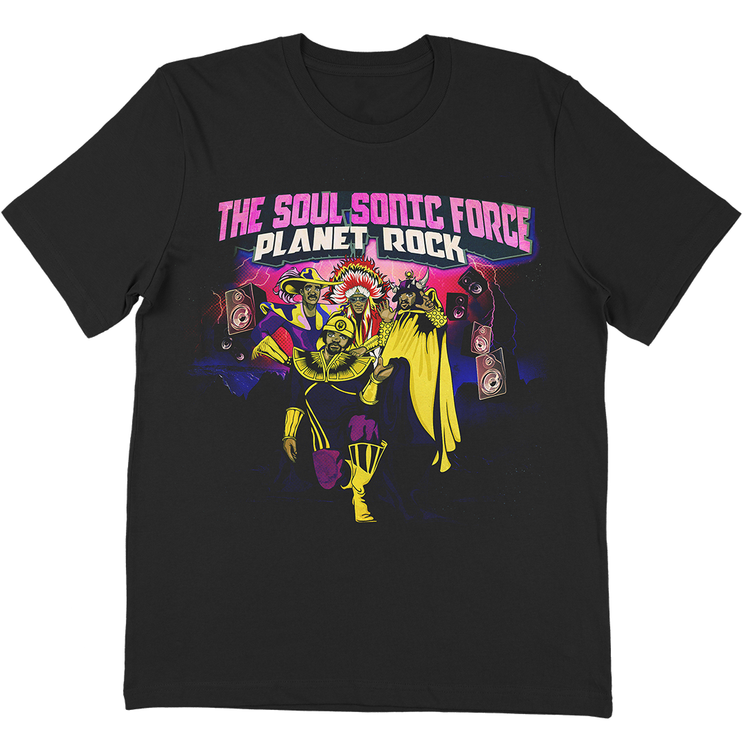 Soul Sonic Force Planet Rock Illustration T-Shirt