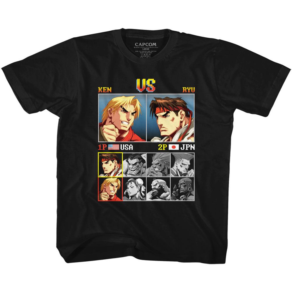 STREET FIGHTER Kids T-Shirt, KEN VS RYU