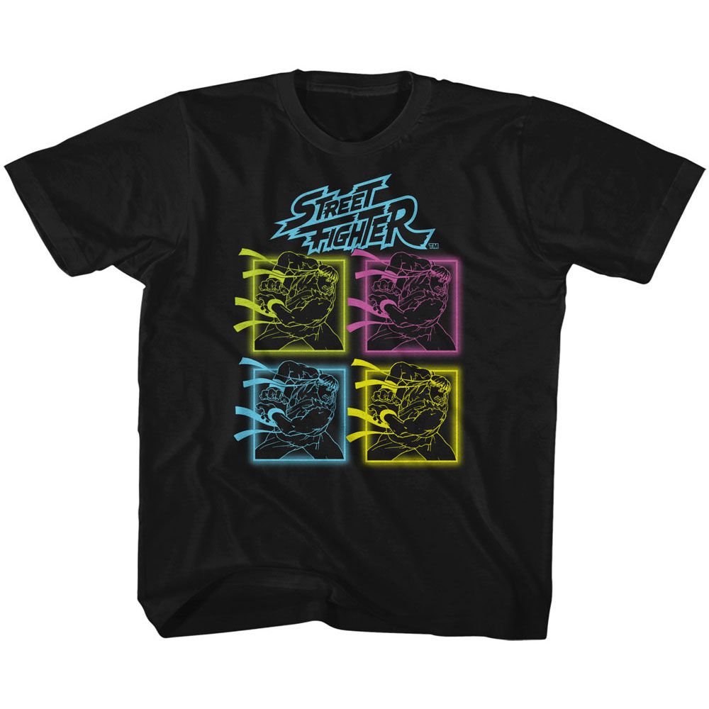 STREET FIGHTER Kids T-Shirt, STREET FIGHTER NEON HADOKEN