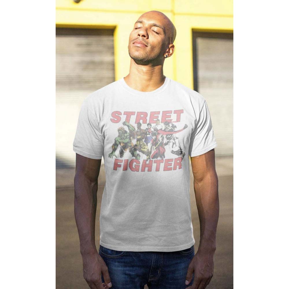 STREET FIGHTER Eye-Catching T-Shirt, Fight Group Vintage