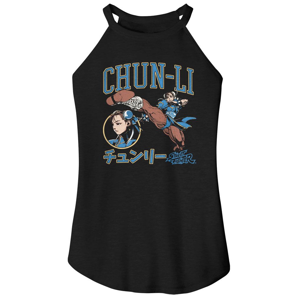 STREET FIGHTER Rocker Tank Top, Chun Li Varsity