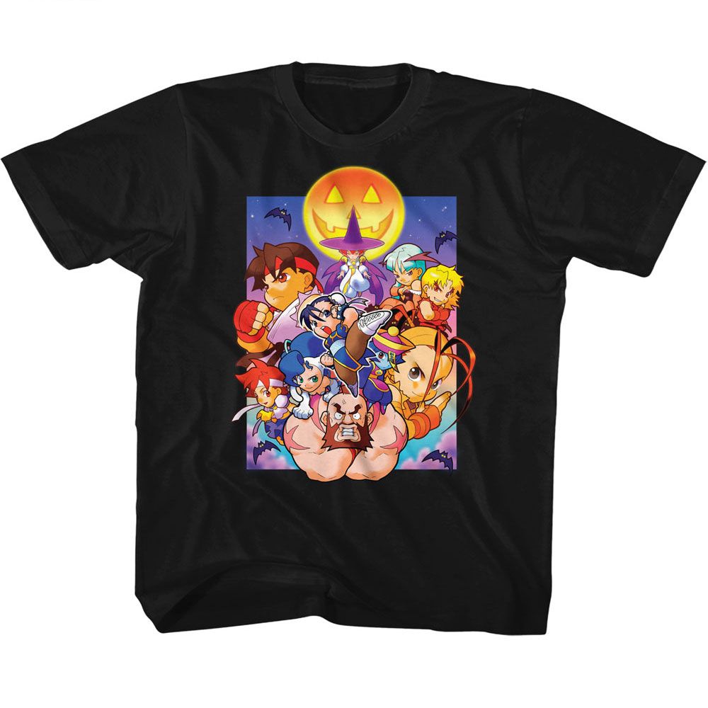 STREET FIGHTER Kids T-Shirt, STREET FIGHTER POCKET FIGHTERS SPOOKY