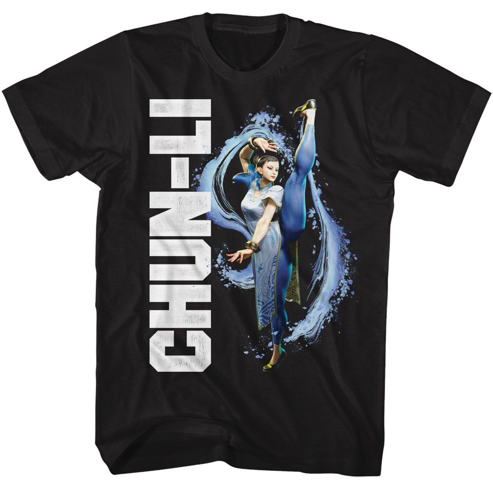 STREET FIGHTER Brave T-Shirt, Chun Li Splatter Kick