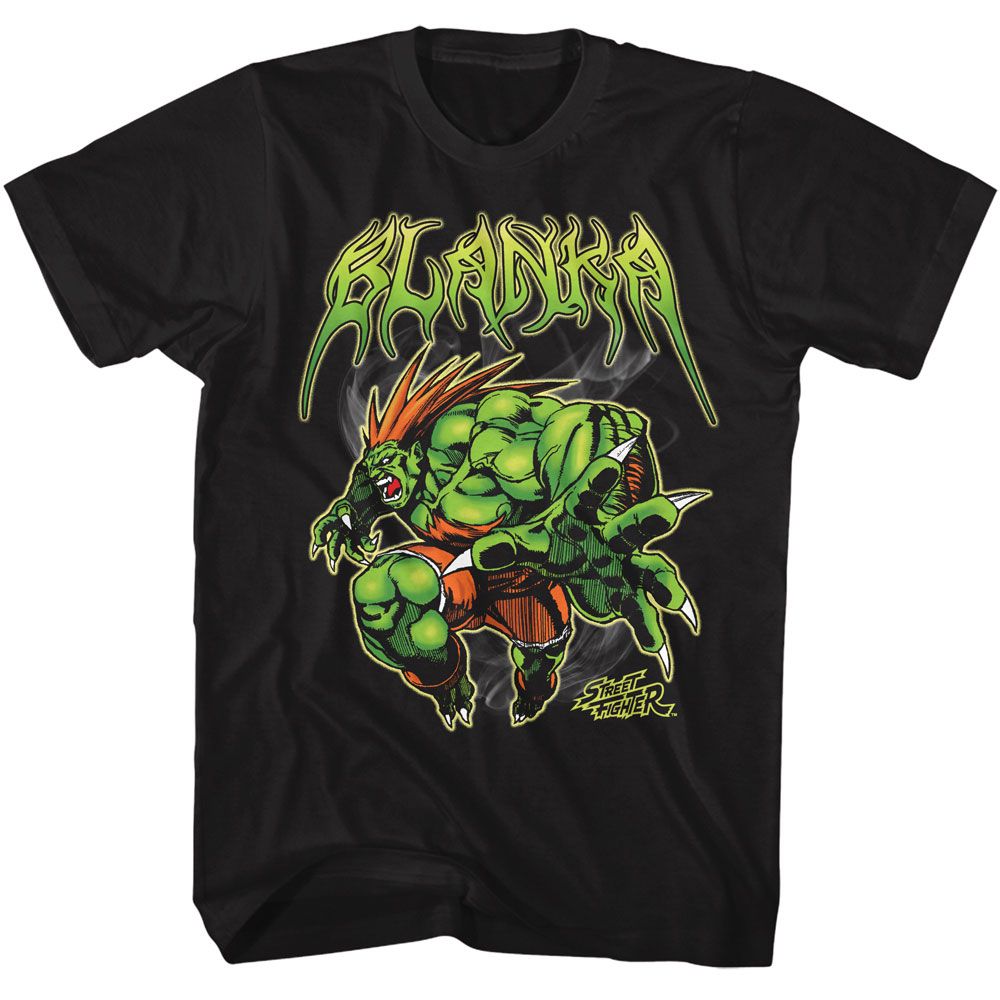 STREET FIGHTER Eye-Catching T-Shirt, BLANKA METAL