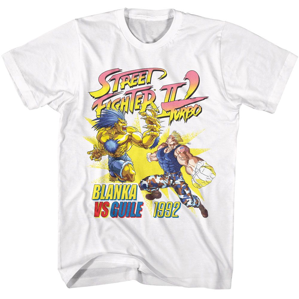 STREET FIGHTER Eye-Catching T-Shirt, STREET FIGHTER BLANKA VS GUILE 92