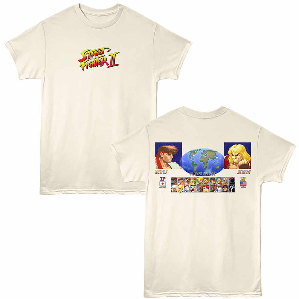STREET FIGHTER Brave T-Shirt, PLAYER SELECT
