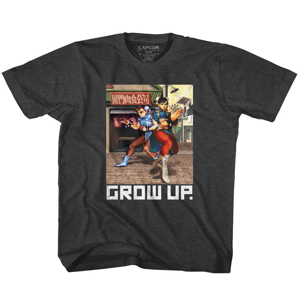 STREET FIGHTER Kids T-Shirt, GROW UP