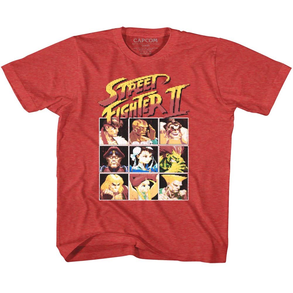 STREET FIGHTER Eye-Catching T-Shirt, 8BIT