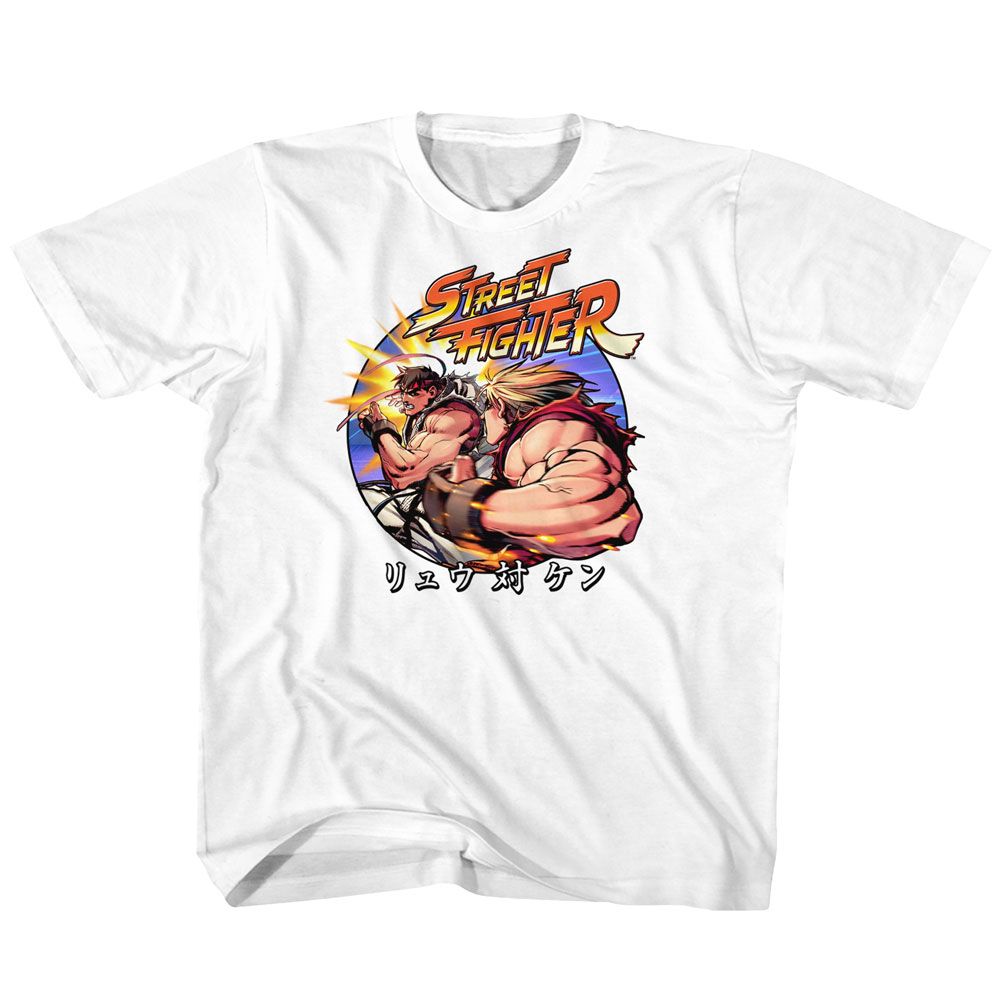 STREET FIGHTER Eye-Catching T-Shirt, RYU VS KEN