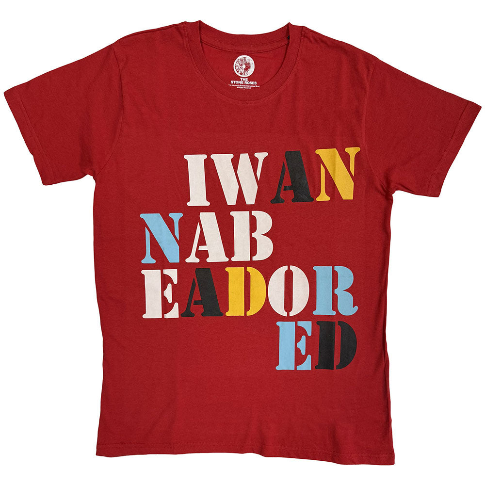 THE STONE ROSES Attractive T-Shirt, Adored Red
