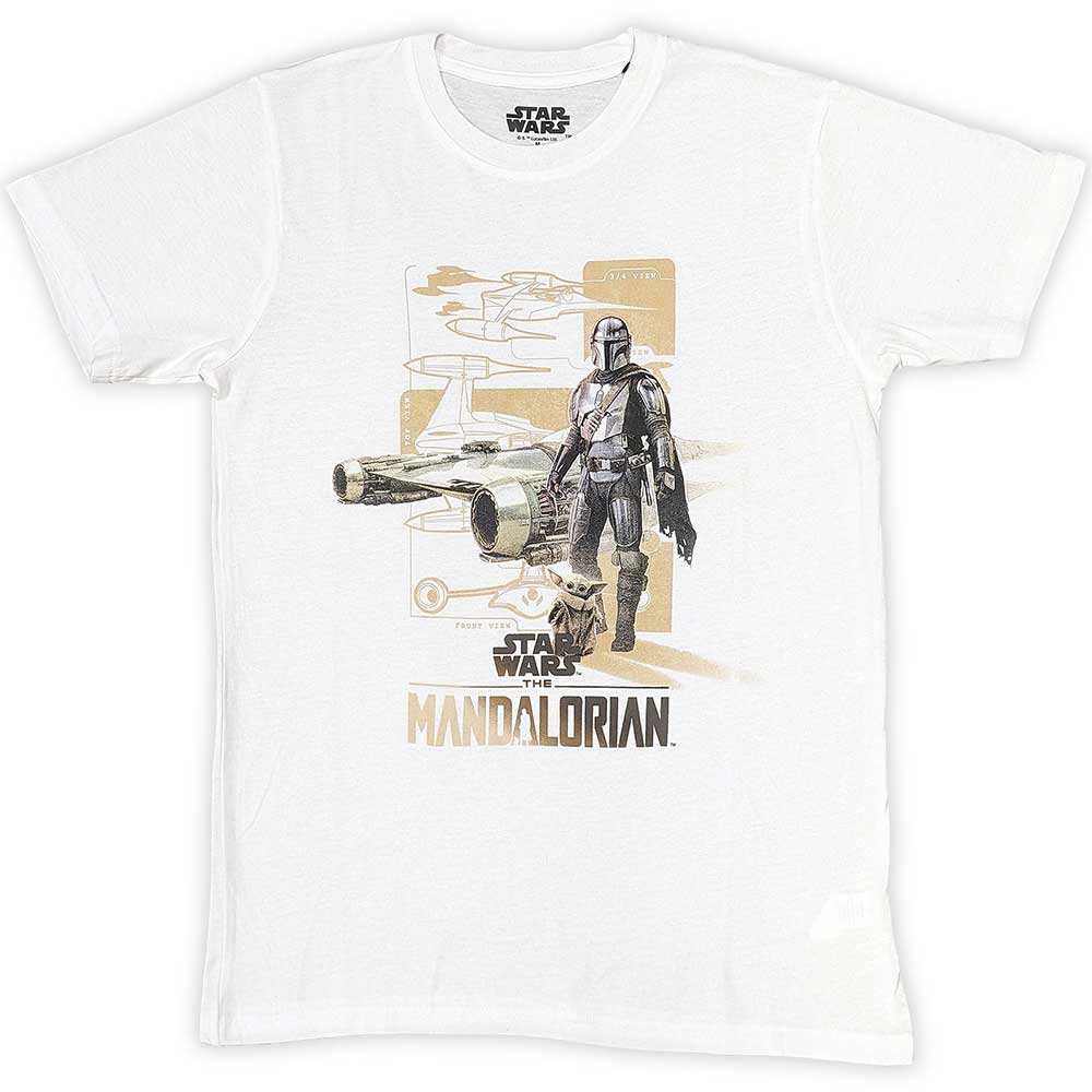 STAR WARS Attractive T-shirt, The Mandalorian Din &amp; Grogu