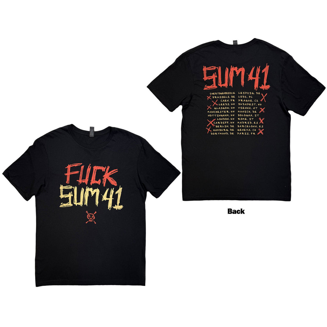 SUM 41 Attractive T-Shirt, Tour &