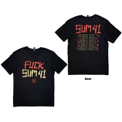 SUM 41 Attractive T-Shirt, Tour &