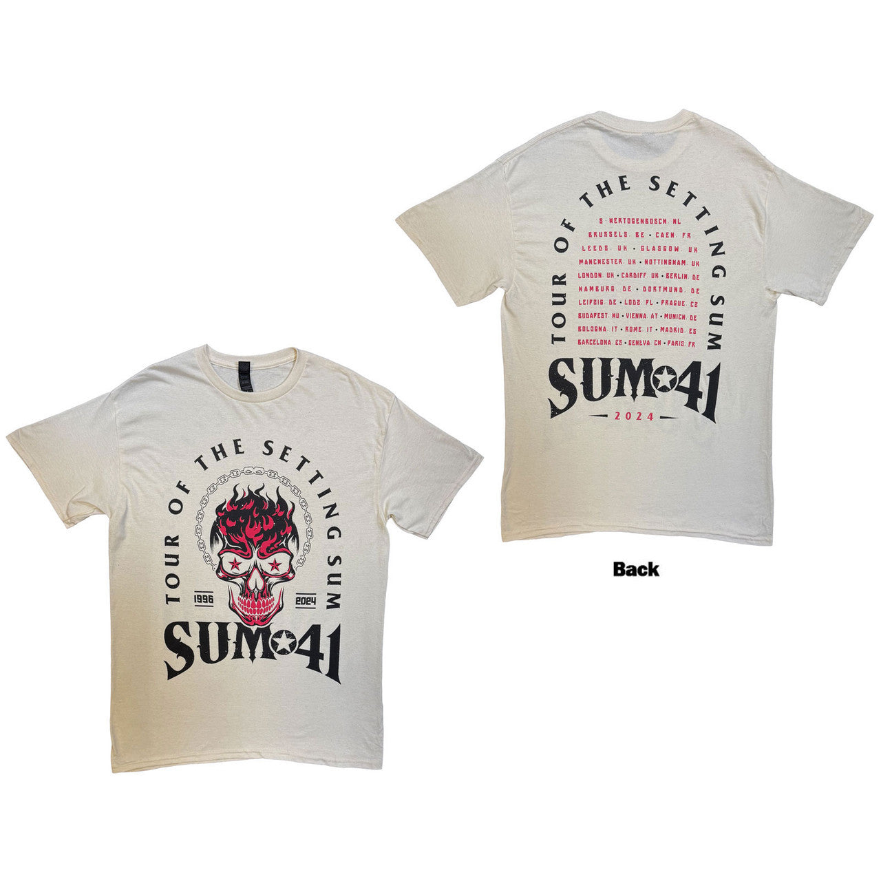 SUM 41 Attractive T-Shirt, Tour &
