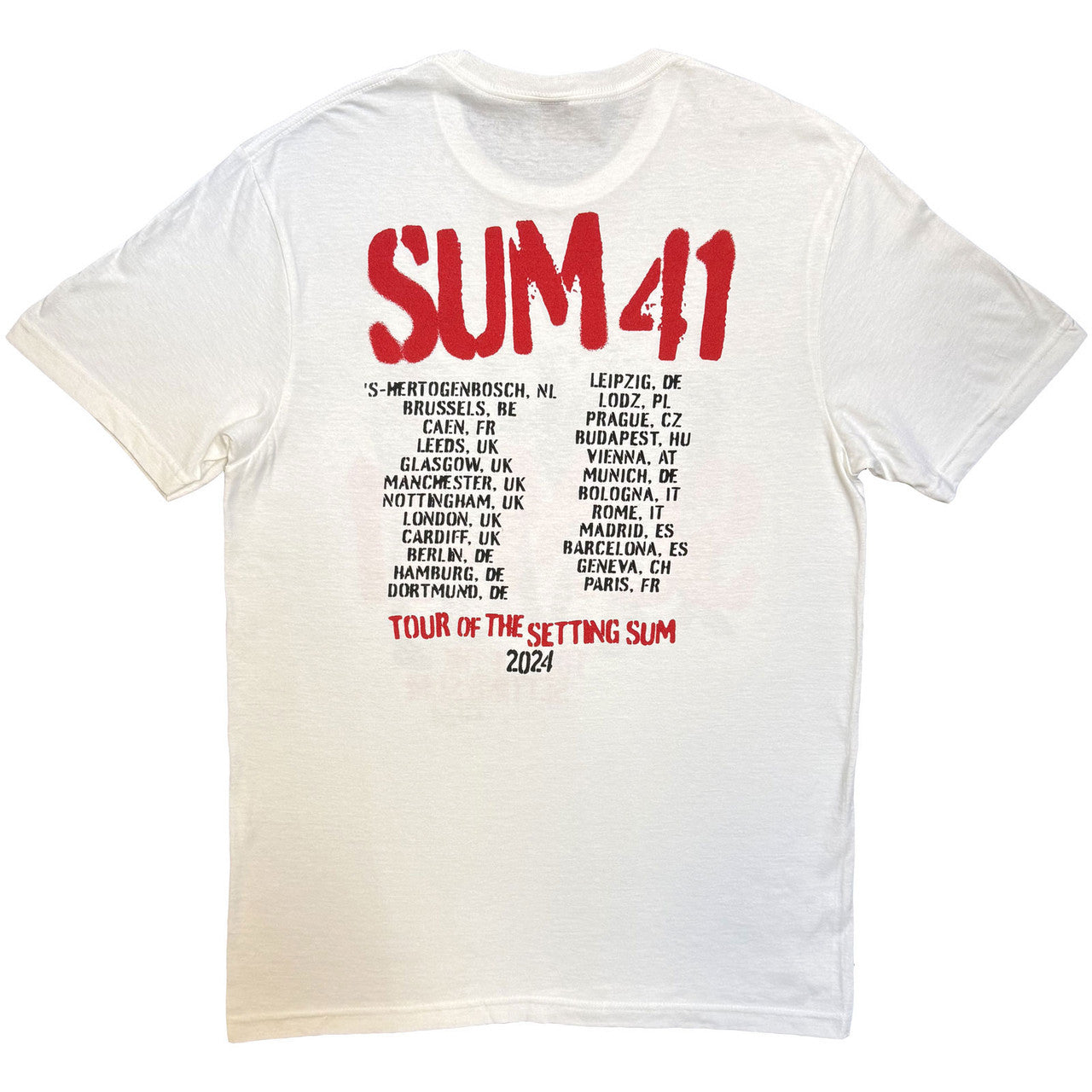 SUM 41 Attractive T-Shirt, Tour &