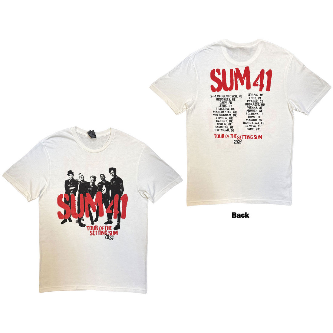 SUM 41 Attractive T-Shirt, Tour &