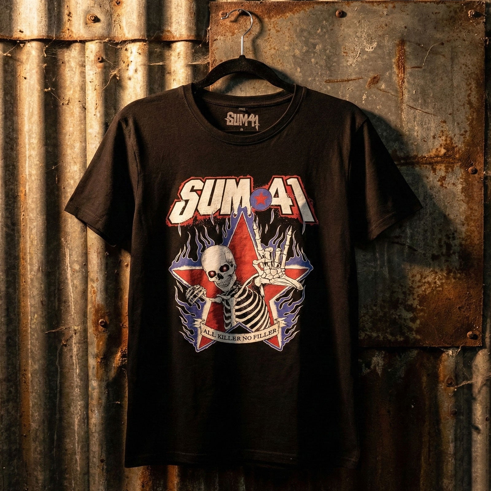 SUM 41 Carbon T-Shirt, All Killer No Filler Skeleton