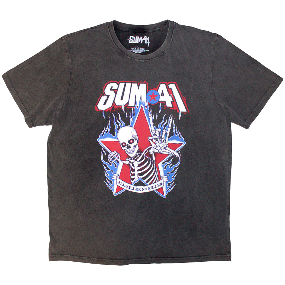 SUM 41 Stone Wash T-Shirt, All Killer No Filler