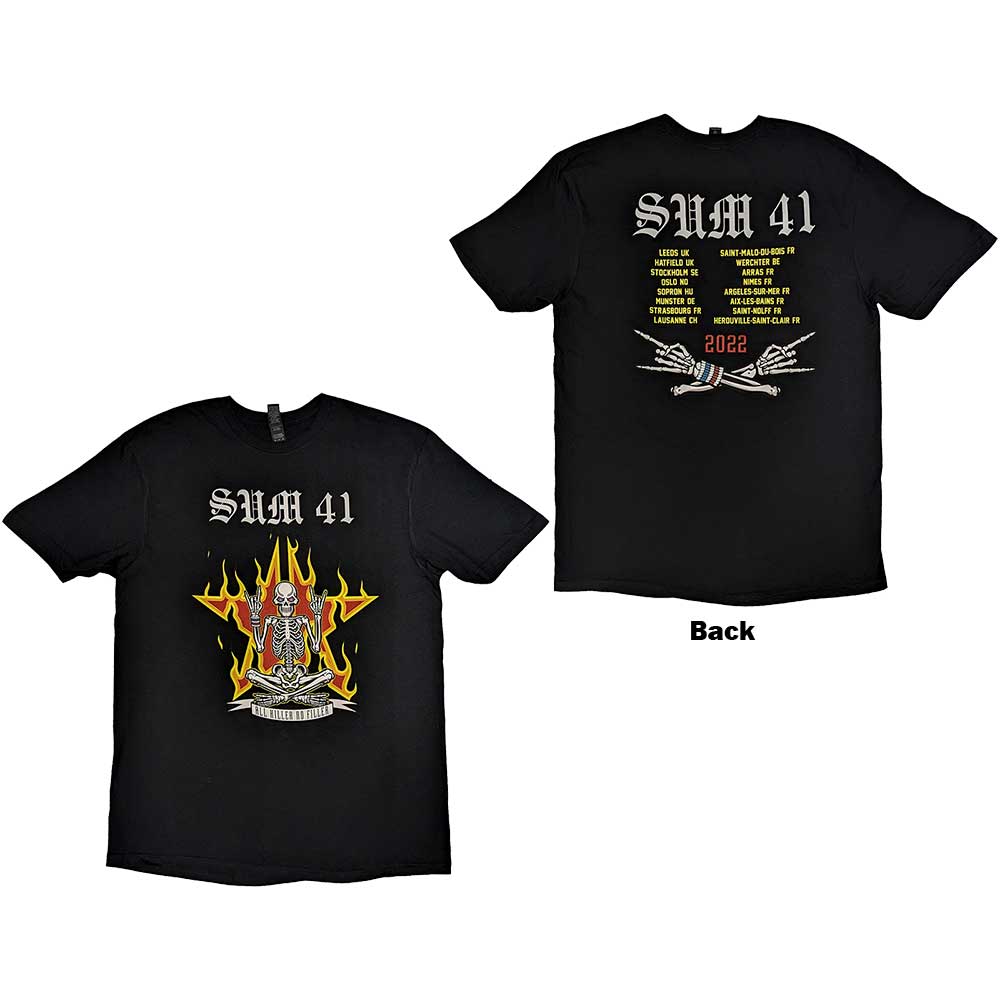 SUM 41 Attractive T-Shirt, Aknf Skeleton European Tour 2022