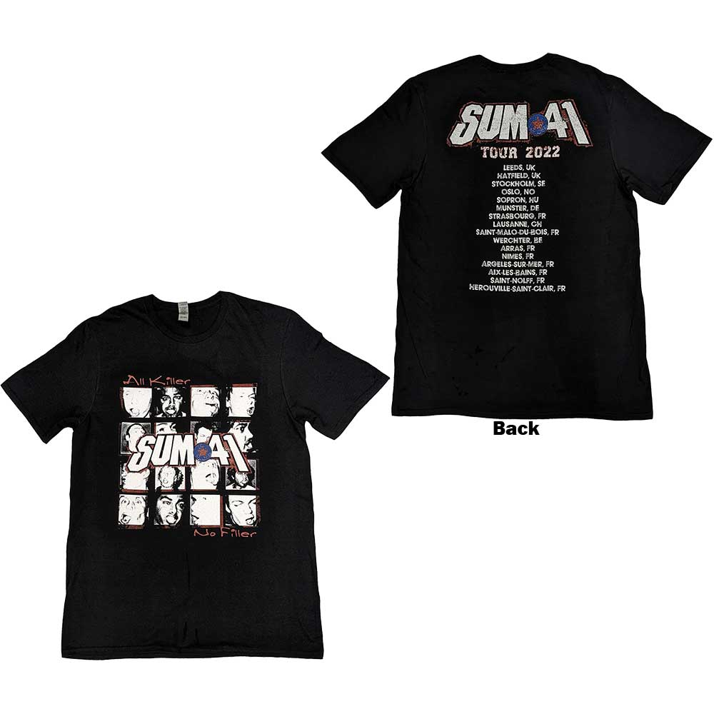 SUM 41 Attractive T-Shirt, Aknf Grid European Tour 2022