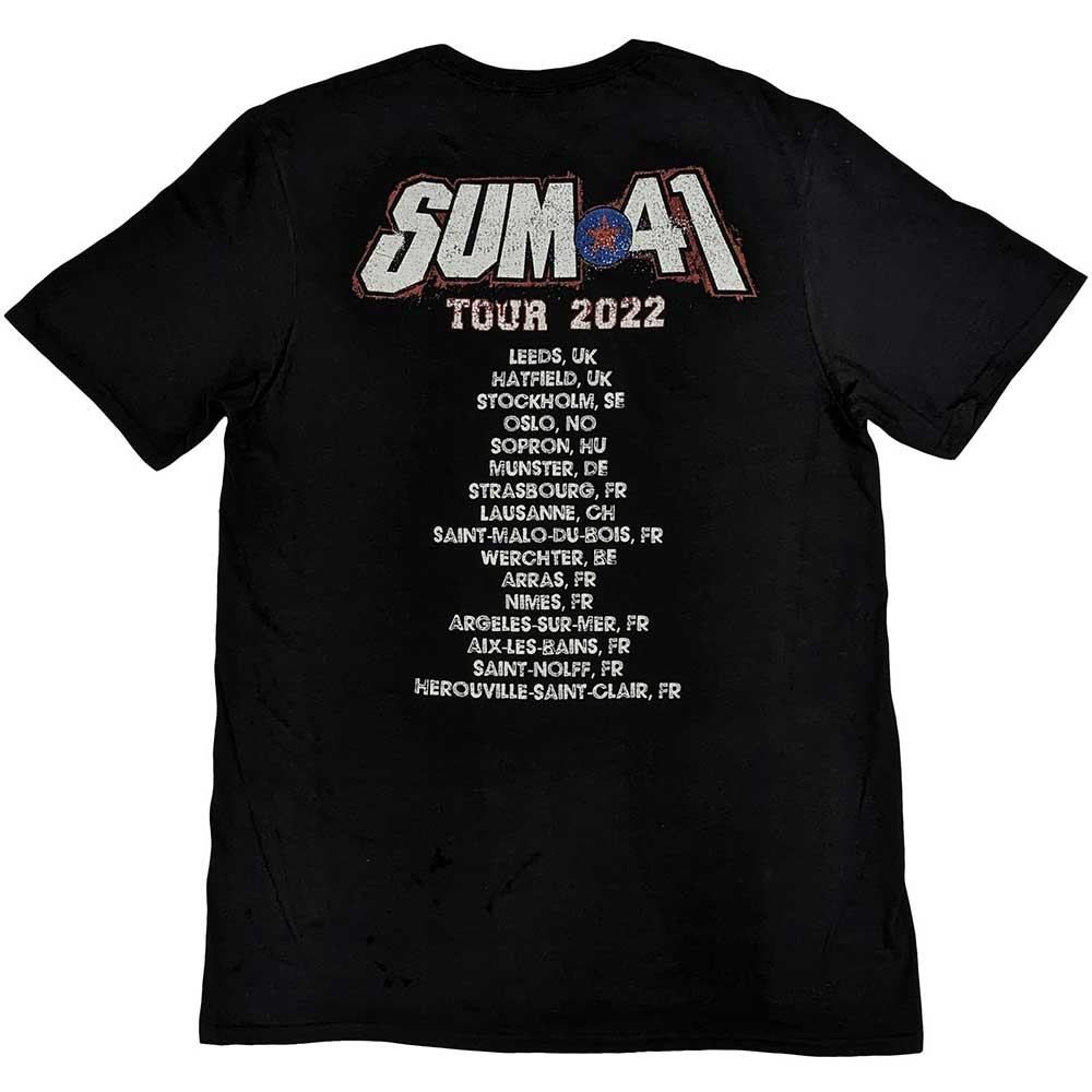 SUM 41 Attractive T-Shirt, Aknf Grid European Tour 2022